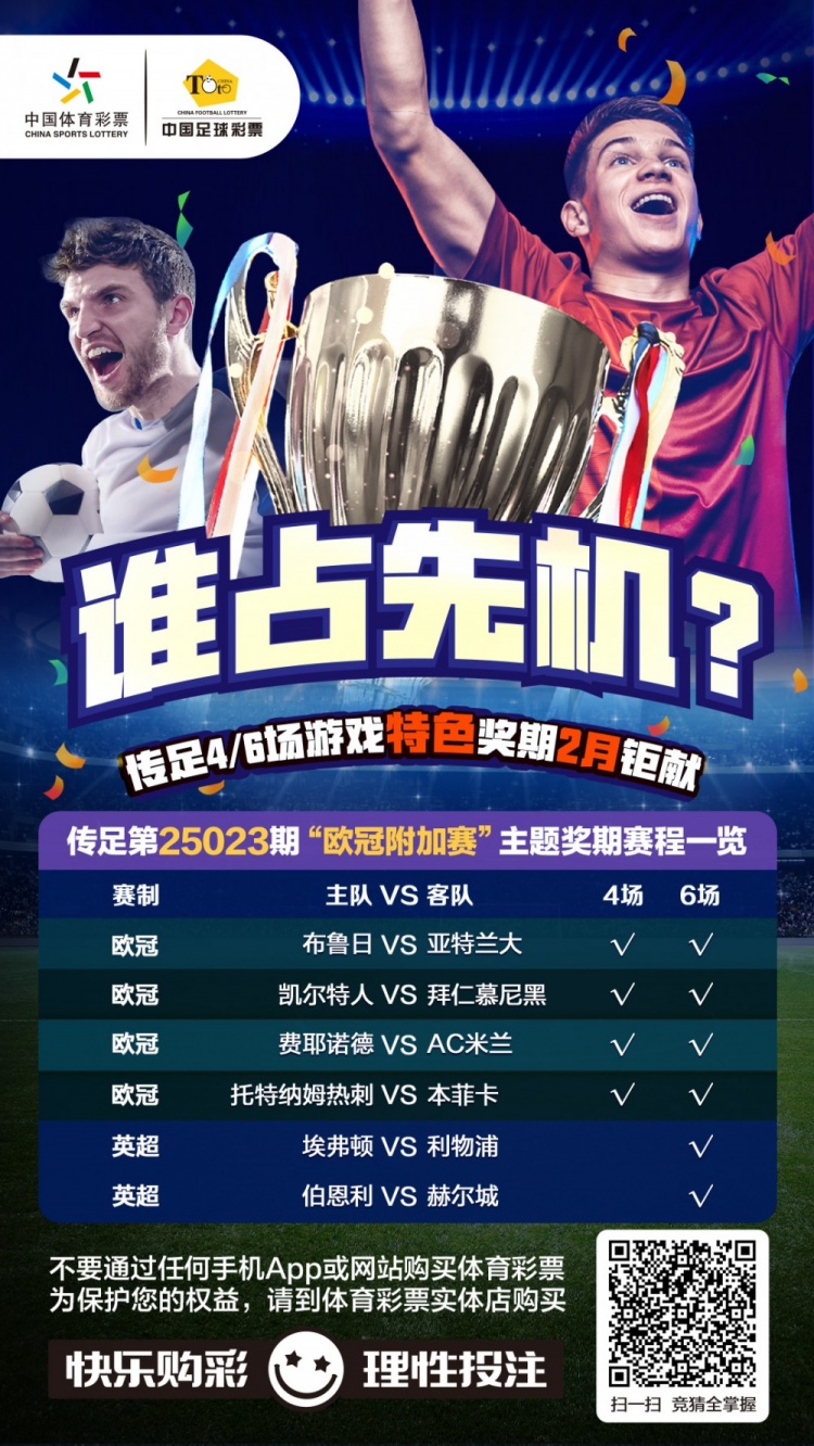  誰占先機？！傳足特色獎期第25023期聚焦歐冠附加賽