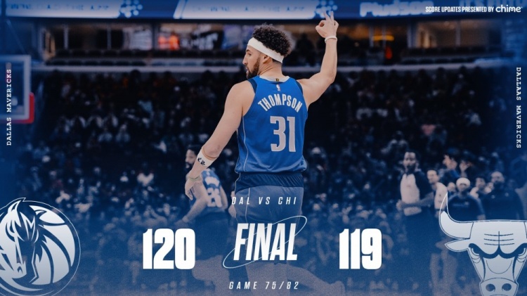  險勝公牛！獨行俠官方曬贏球海報 克萊成為封面人物